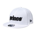 Prince(プリンス)ニューエラ プリンスロゴフラットキャップ硬式テニスウェアキャップPN002