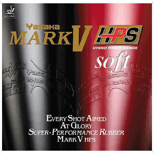 マークV HPS ソフト(卓球ラバー)【Yasaka】ヤサカタッキュウラバー(B75-90)