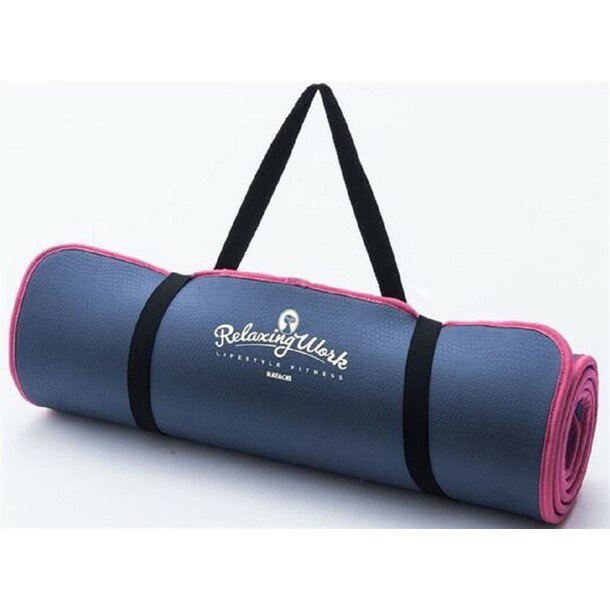 極厚仕様で超気持ちいい！超グリップですべりにくい、ハンドキャリーストラップ付き 素材：マット本体/TPE、パイピング/ポリエステル、持ち手/ナイロン、バンド/ゴム サイズ：マット/約1800×600mm×厚さ10mm、ストラップ/約480mm 重量：約1200g 外装サイズ：170×610×170mm、外装時重量：1200g 原産国：台湾