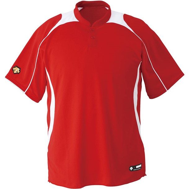 ジユニアベースボールシヤツ【DESCENTE】デサント野球 ソフトベースボールTシャツ(jdb110b-rdsw)