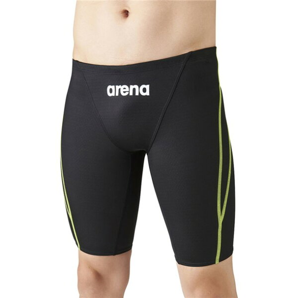 ピットスポーツ 楽天市場店のジュニアハーフスパッツ【ARENA】アリーナスイエイミズギMJ FINA(arn1022mj-bkyl)|詳細画像