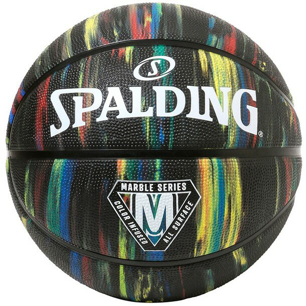 マーブル ブラック SZ6【spalding】スポルディングバスケット競技ボール6ゴ(84407z)