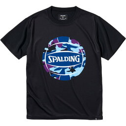 バレーボールTシャツ マルチカモボール【spalding】スポルディングバレー 半袖Tシャツ(smt211770-1000)