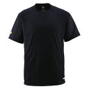 丸首Tシャツ【DESCENTE】デサント野球 ソフトベースボールTシャツ(DB200-BLK)