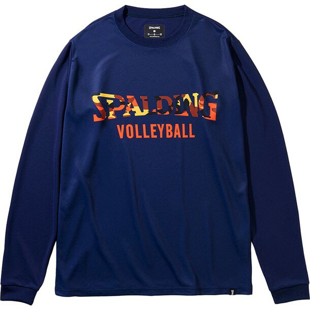 バレーボールL/S Tシャツマルチカモロゴ【spalding】スポルディングバレー長袖Tシャツ(smt211780-5400)