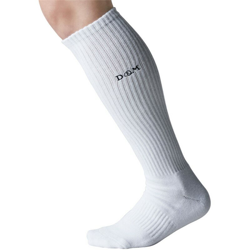 d mバレー ロングソックス WHT 25-28バレーソックス-111823