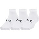 underarmour(アンダーアーマー)21UA ESS LOW CUT 3PKマルチSP ソックス(1365745-100)