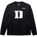 DUKEの代表的なロゴ「アイアンDUKE　D」をプリントしたシンプルな長袖Tシャツ。 素材：ポリエステル100％ 機能：吸水速乾、UVカット 【カラー】(1000)