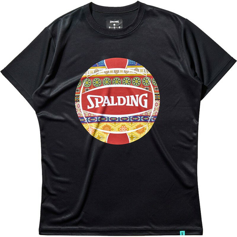 spalding(スポルディング)バレーボール Tシャツ ボヘミアンボールバレー半袖Tシャツ(smt22181v-1000)