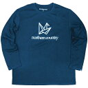 ノーザンカントリーnortherncountryLONG T-SHIRTS(FRONT LOGOアウトドア長袖Tシャツ(tr1311-nv)