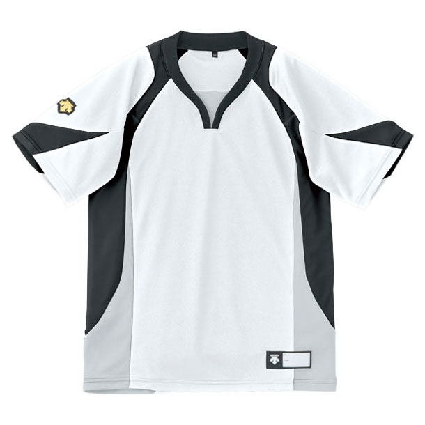 ジュニアセカンダリーシャツ JDB-113【DESCENTE】デサント野球 ソフトレデスBB Tシャツ(JDB113-WBK)