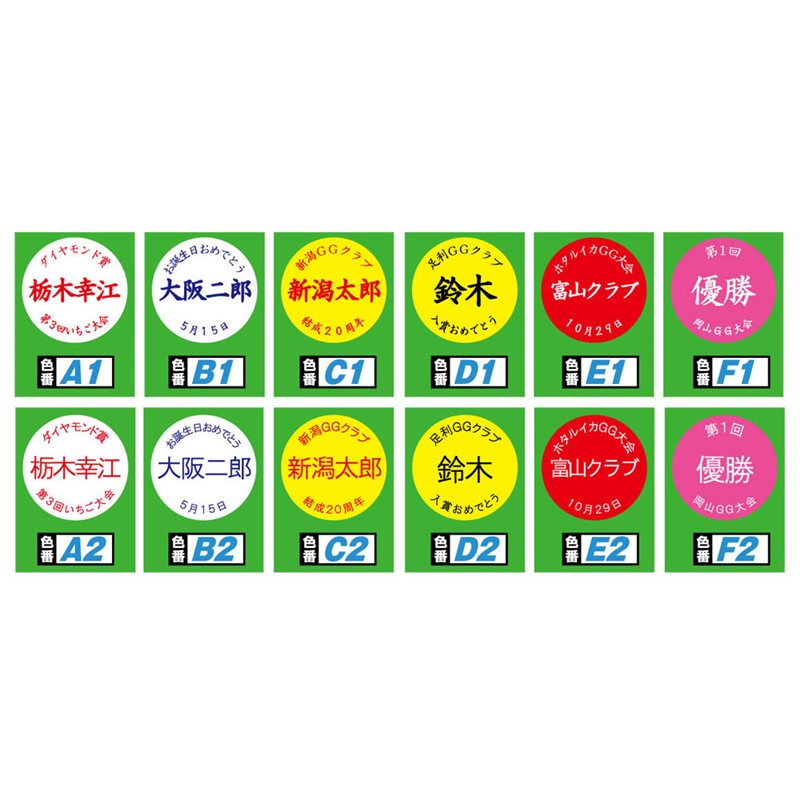 ニチヨー(nichiyo)名前入り オリジナルマーカーGゴルフグッズ(gmno-d1)