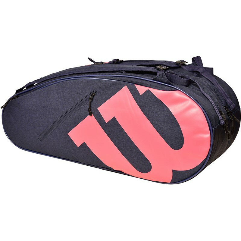 wilson(EC\)TEAMJ RACKET BAG NV/PINKejX PbgobO(wr80216030)