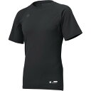 デサント(descente)丸首半袖アンダーシヤツ野球ソフトアンダーTシャツ(std721b-blk)