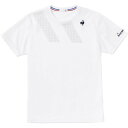lecoqsportif(ルコック)ソレイユ ゲームシャツテニス ゲームシャツ M(qtmvja90-wh)