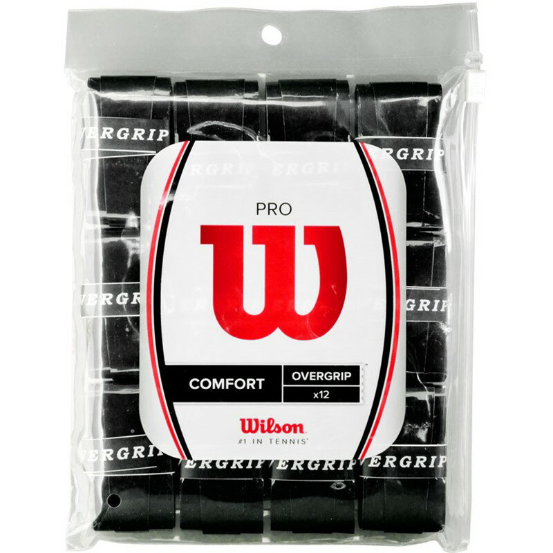 wilson(륽)PRO OVERGRIP 12PKƥ˥ 饱å åԥ(wrz4022-bk)