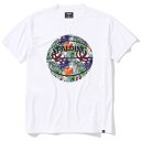 spalding(スポルディング)Tシャツ トロピクスボールプリントバスケット 半袖Tシャツ(smt23004-2000)