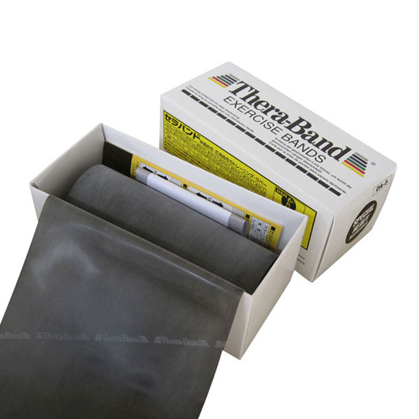 セラバンド 6ヤード(5.4m)ブラック【スペシャルヘビー】+3【DM】ディーアンドエムボディケアパワーUPフィットネス(TB5)