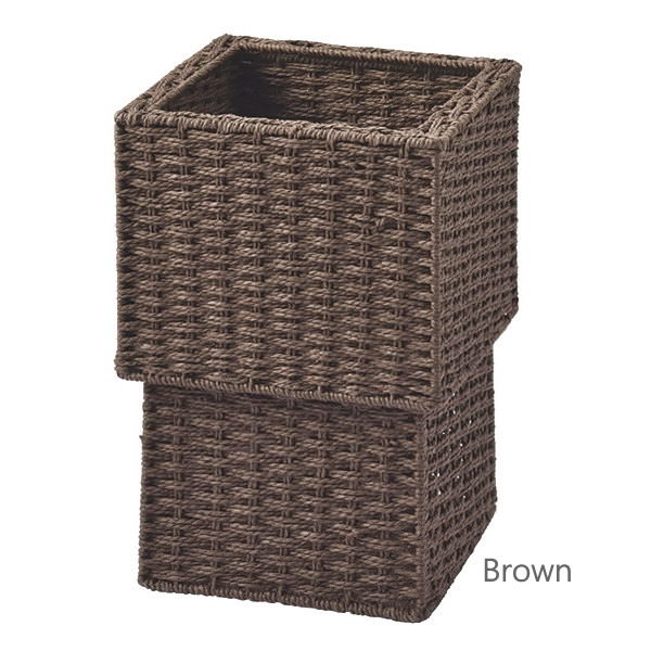 あす楽 Brown ペーパーダストボックス ゴミ箱 ごみ箱 CH-411DBR ちどり産業 WASTE BASKET ゴミ入れ おしゃれ 角型 バスケット ダストBOX ゴミ箱 ボックス 収納ケース