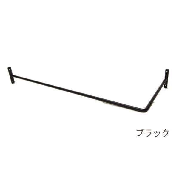 [即出荷] [ブラック] コーナーバーLサイズ コーナーバー アイアン バー タオルハンガー タオル掛け ハンギング ハンガーラック ハンガー アンティーク 壁面収納 おしゃれ シンプル かっこいい 壁掛け 店舗備品 DIY ルームバー 63654 【ネコポス便不可】【あす楽対応】