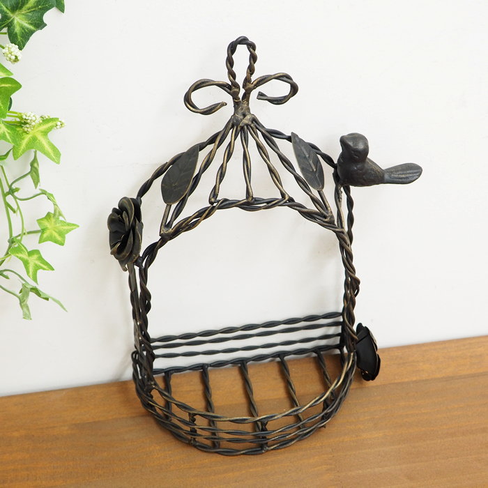 [あす楽] [ アイアンガゼボ壁掛 ブラック 6741 村田屋産業 ] 置物 おしゃれ アイアン オブジェ 壁掛け ..