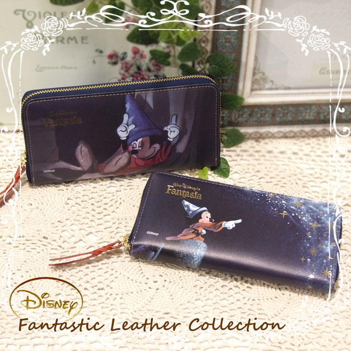 即出荷 Sleeping Mickey 財布 レディース 日本製 ディズニー おしゃれ 長財布 財布 Fa 02 ディバージョン レディース財布 本革 可愛い ブランド ラウンドファスナー おしゃれ レザー キャラクター ミッキー ファンタジア ギフト 日本製 ネコポス便不可 あす楽対応