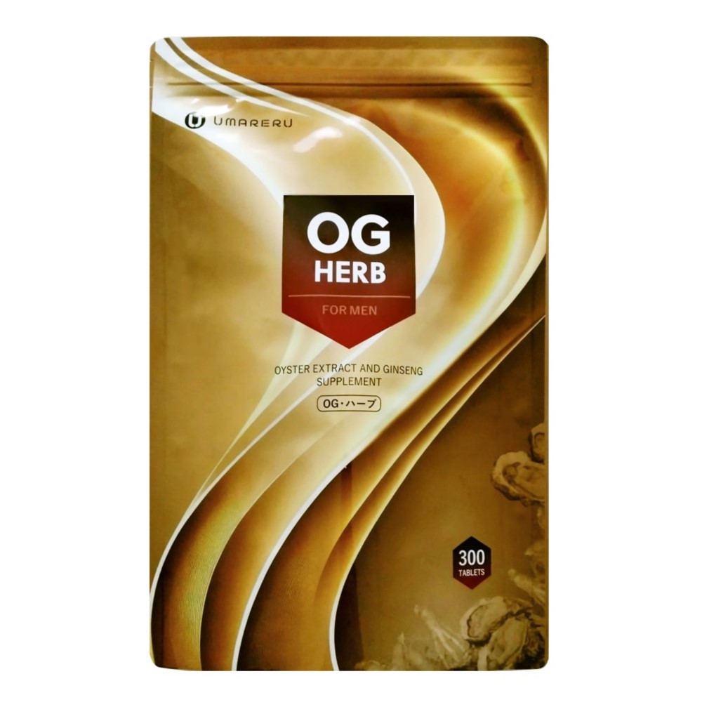 OGハーブ 300粒 UMARERU 妊活男性サプリ 亜鉛 牡蠣エキス カキエキス 高麗人参 OG HERB OG・ハーブ