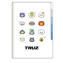 ポイント UP 期間限定 TRUZ　5インデックスクリアファイル　WHITE 207817