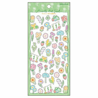 シール Doodle Art Seal ボタニカル 212114 カミオジャパン kamiojapan