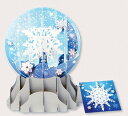 ポイント UP 期間限定 ×× クリスマスカード スノーグローブカード L Snowfall SGS045L ペーパームーンインターナショナルジャパン
