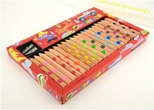 【コクヨ】ミックス色鉛筆20本　 　KE-AC2　【鉛筆けずり付き】【コクヨのえほん】【ぬりえ】【えんぴつ】【二色の芯】