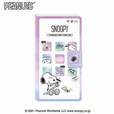 【カミオジャパン】スマホカバーふせんメモ　スヌーピー　アイコン 300340【SNOOPY】【PEANUTS】