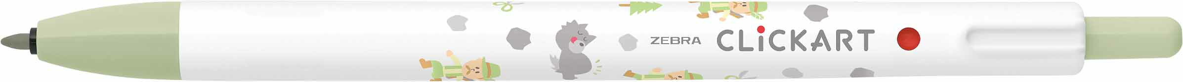 数量限定 クリッカート 0.6mm 絵本シリーズ ライトカーキー WYSS22-EH-LK カラーペン ラインマーカー ..