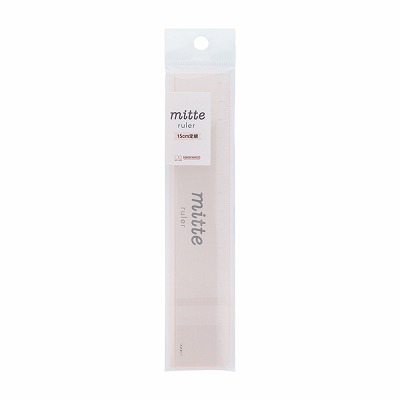ポイント UP 期間限定 定規 クリア 15cm mitte ミルキーピンク S4011570 サンスター文具 sunstar ◎のサムネイル