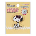 ポイント UP 期間限定 アクリルステッカー スヌーピー PEANUTS プレイウィズカラーズ 第5弾 2 S8591288 サンスター文具 sunstar ◎(3)