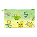 フラットマルチポーチ ポケモン グリーン&イエロー グラデーション Pokemon PM-5544280GY ティーズファクトリー