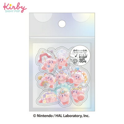 シール オーロラホログラムクリアフレークシール 星のカービィ 221688 カミオジャパン kamiojapanのサムネイル