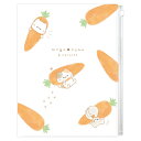 クリアファイル ファスナー付 6ポケット にんじん 222046 mogu nyan もぐにゃん 第3弾 カミオジャパン kamiojapan ポイント UP 期間限定