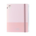 クリアファイル A4 5ポケット ファスナーポケット mitte アプリコットピンク S2173077 サンスター文具 sunstar