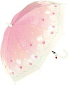女の子 傘 子供 クリームソーダ ビニール 55cm ピーチ 335-001 かさ 雨具 キッズかさ 中谷 NAKATANI ▼▼