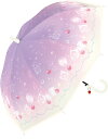 女の子 傘 子供 クリームソーダ ビニール 55cm グレープ 335-001 かさ 雨具 キッズかさ 中谷 NAKATANI ▼▼