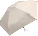 UVコンパクト折 ライトグレー 日傘 完全遮光 遮光率 折りたたみ傘 100% UV カット 晴雨兼用 レディース傘 スリム 超軽量 シンプル 無地 6本骨 9...