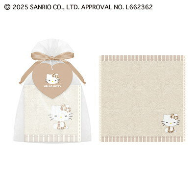ハローキティ ヒョウ 巾着入り タオル サンリオキャラクターズ ギフト プレゼント 誕生日 お礼 228649 カミオジャパン kamiojapan