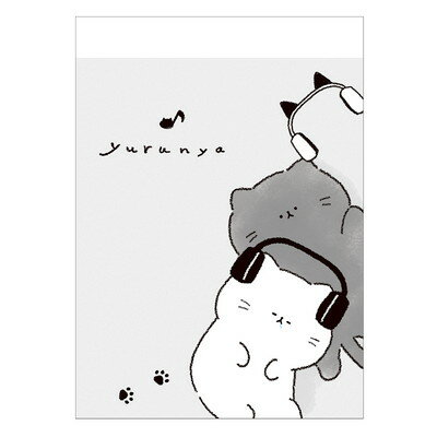 ミニメモ ゆるにゃー music 229137 カミオジャパン kamiojapan