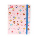 クリアファイル A4 ゴムバンド付 5ポケット ファスナーポケット サンリオキャラクターズ New Life Collection S2173930 サンスター文具 sunstar