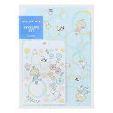 ポイント UP 期間限定 封筒セット mizutama 2 シャボン玉柄 S8907064 サンスター文具 sunstar ◎