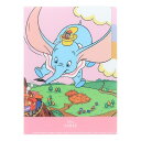 クリアファイル A5 3P ダンボ S2137712 レトロアート コレクション 1990 Disneyzone サンスター 文具 お買い物マラソン お買い得商品