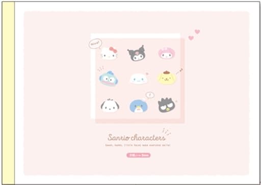 ポイント UP 期間限定 【ティーズファクトリー】サンリオ横開きB5方眼ノート　ちまちまフェイス　すくえあ SR-5540857CS【B5ノート】[30枚/日本製][サンリオキャラクターズ]のサムネイル