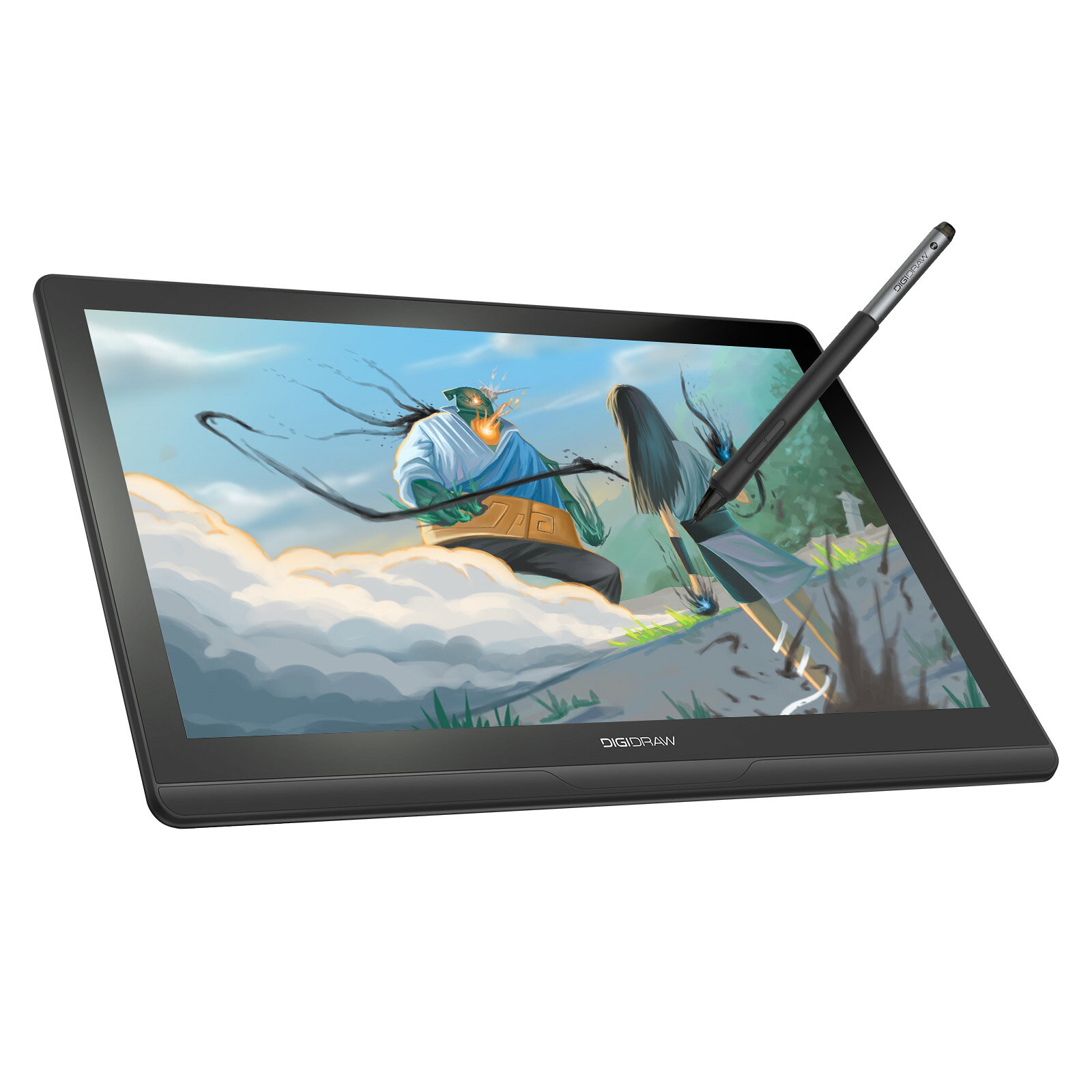 DIGIDRAW 液タブ Turing14 13.3インチ 2.5K解像度 16384筆圧感知 チップ搭載ペン 液晶ペンタブレット AG+AFフルラミネートガラス お絵描き・イラスト制作用液晶タブレット 2年メーカー保証 Windows macOS対応
