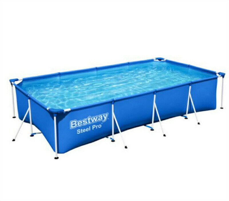 Bestway 56401 Rectangular Frame Pool ベストウェイ マイファースト フレイム レクタングラ フレームプール 長方形 空気入れ...